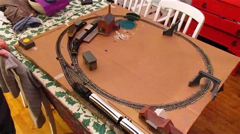 A Simple Train Set Model Railway Layout Home Wood Youtube