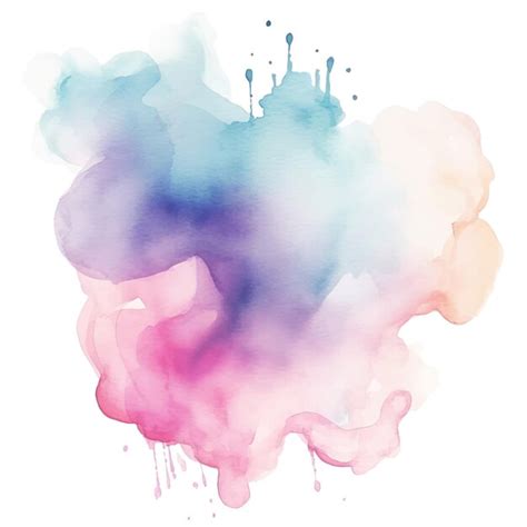 Premium Vector Colorful Abstract Watercolor Stain Vector