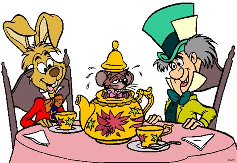 Alice In Wonderland March Hare And Mad Hatter Clip Art Images Disney
