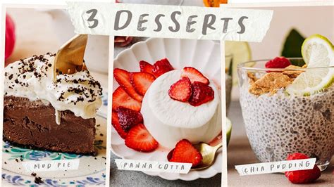 3 No Bake Desserts Incredibly Easy No Bake Dessert Ideas Youtube