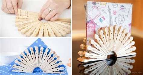 Rustic Upcycled Clothespin Napkin Holder Diy And Crafts
