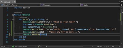 チュートリアル シンプルな Visual Basic Vb コンソール アプリを作成する Visual Studio
