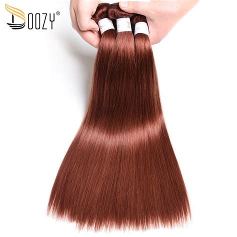 Are you looking for human hair wigs cheap casual style online? Doozy Color 33 Auburn Brown Brazilian Hair 3 Bundles Remy ...
