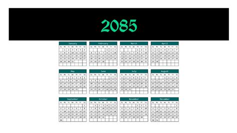 Calendar For 2085 By Meshal11 Deviantart On Deviantart