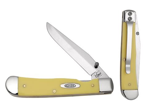 Case Yellow Trapperlock Chrome Vanadium Knife 30111