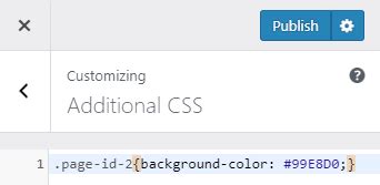 Remember this will not affect your actual page or post color. How to Change the Background Color of a Single Page in ...