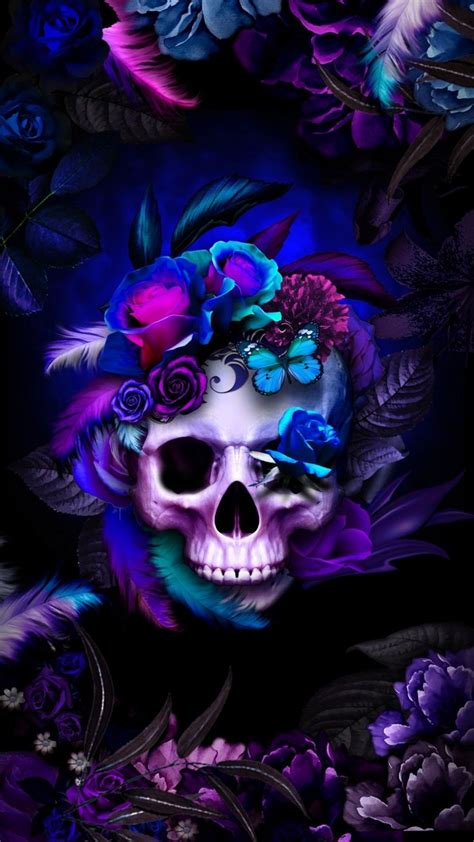 Pin By Sarah Watts On Artwork Skull Wallpaper Sugar Skull Wallpaper Skull Wallpaper Iphone