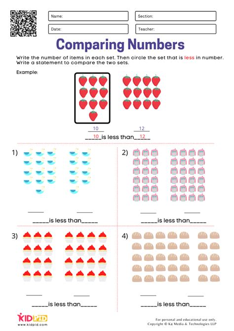 1st Grade Comparing Numbers Ordering Numbers Worksheets Printable Images