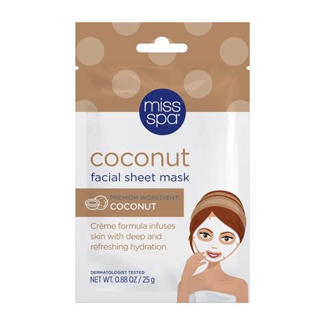 Coconut Facial Sheet Mask In 2020 Facial Sheet Mask Coconut Facial