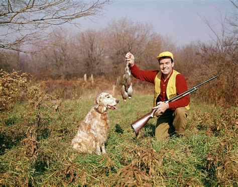 1950s Man With Hunting Dog And Gun Photograph By Vintage Images Fine