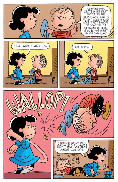 The Peanuts Comic Strip Is Shown In This Image