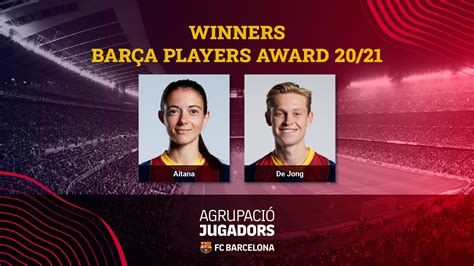 Frenkie De Jong And Aitana Bonmatí Barça Players Award 20 21