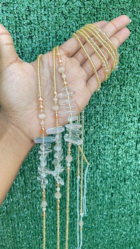Clear Quartz Island Tie-On Waist Beads – The Waist Vanity