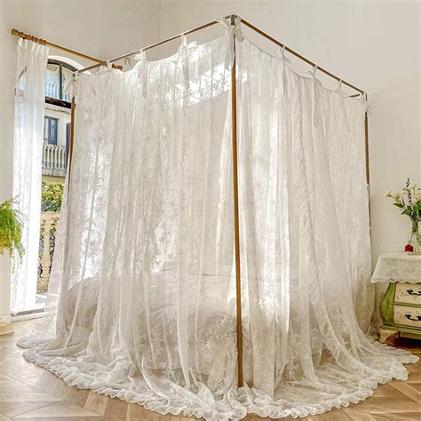 Amazon Scmty Romantic Lace Princess Corner Post Mosquito Net For