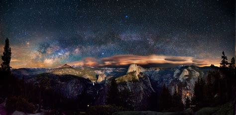 Yosemite National Park Starry Night Milky Way Long Exposure