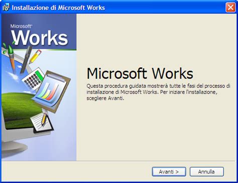 Offer Italian Microsoft Works 8 Betaarchive