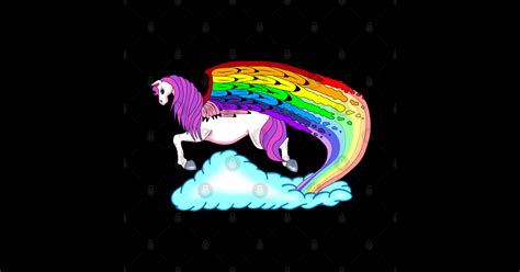 Rainbow Pegasus Rainbow Pegasus Sticker Teepublic