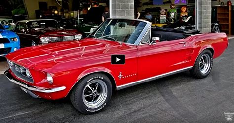 Candy Apple Red 1967 Mustang Convertible 289 4bbl Hot Cars
