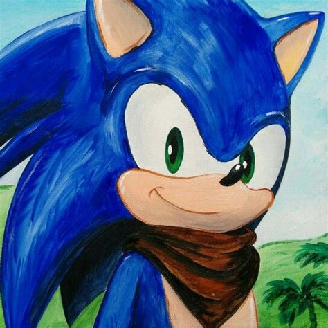 Sonic The Hedgehog Acrylic On Canvas Sonicthehedgehog Sonicboom