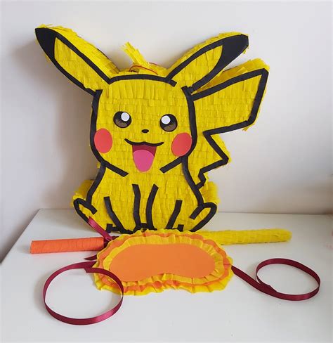 Pikachu Pinata Pokemon Isnpired Piniata for birthday Party | Etsy