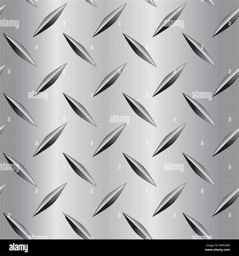 A Seamless And Repeating Diamond Plate Metal Pattern Stock Vector Image