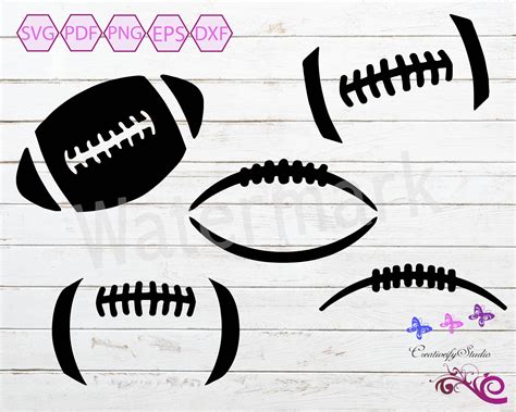 Football Stitches Svg Football Laces Football Vector Etsy
