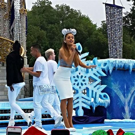 More Ariana Rehearsing At Disney Parks Christmas Parade Christmas