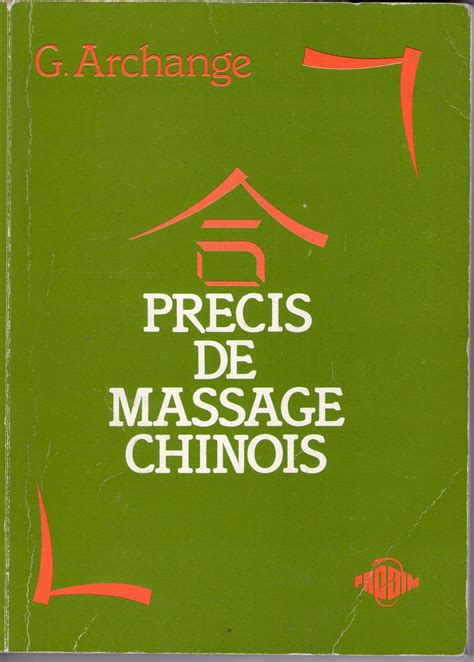 Livre Massage Chinois Doccasion Plus Que 3 à 65
