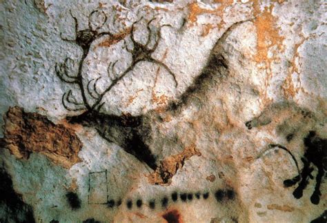 Stag Lascaux Cave France Prehistoric Cave Paintings Lascaux Cave