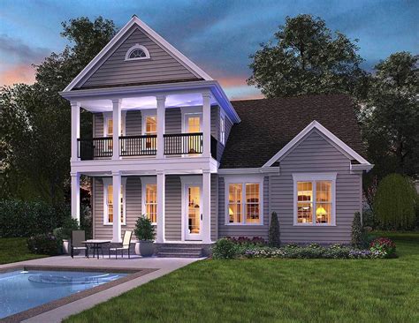 Plan 9768al Southern House Plan With Stacked Porches