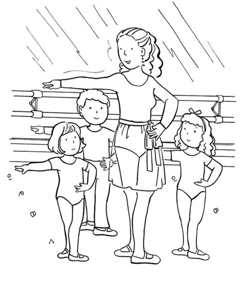 Ballet Positions Coloring Pages At Free Printable