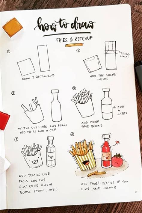 25 Best Step By Step Food Doodles For Your Bujo Artofit
