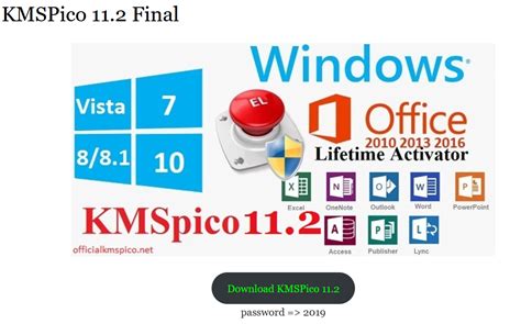 Download KMSPico Free Activator For Windows Office