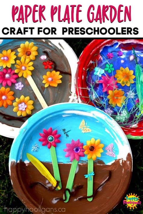 Here are some really incredible crafts made from the ordinary paper plate. Paper Plate Garden: a Fun Letter "G" Craft - Happy Hooligans