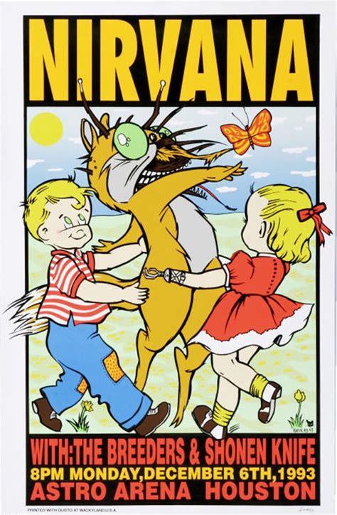 Tour Posters Eleven Nineteen Nirvana Concert Poster Nirvana Poster