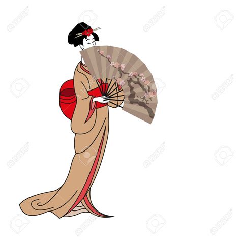 Japanese Geisha Drawing Free Download On Clipartmag