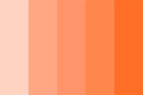 Deep Orange Color Palette