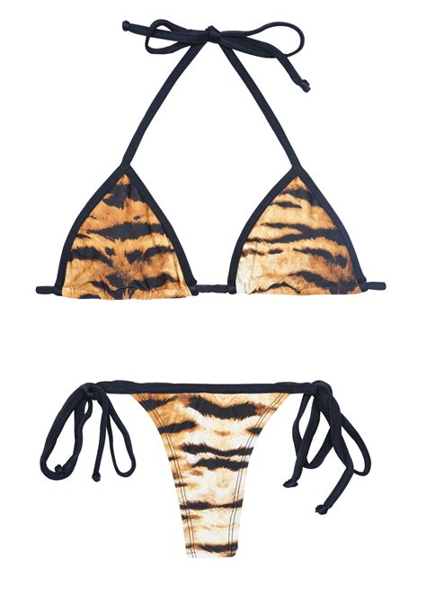 G String Micro Bikini In Tiger Print Bikini Microbikni Gstring My Xxx Hot Girl