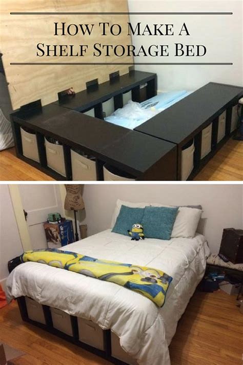 Creative Under Bed Storage Idea Diy Shelf Bed Storage