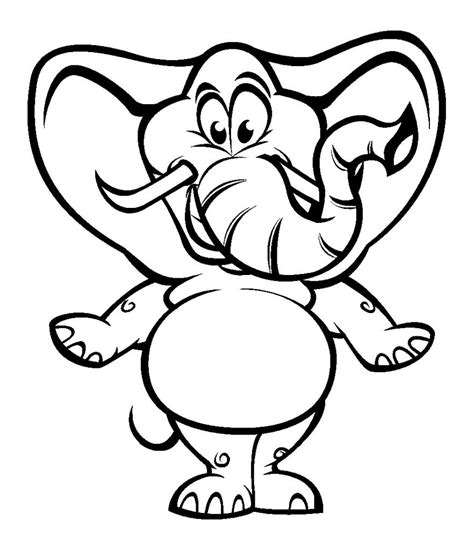 Easy coloring pages for kids. Free Printable Funny Coloring Pages For Kids