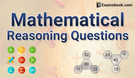 The action of thinking about something in a logical, sensible way. Mathematical reasoning questions with answers for ...