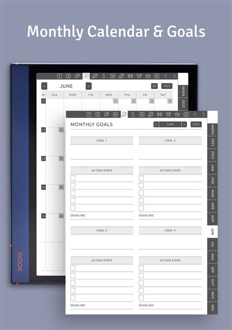 Boox Note Air Templates Daily Planner 2022 Ultimate Etsy Australia