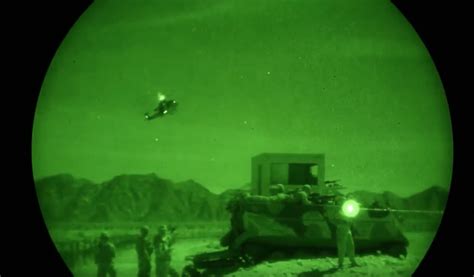 Watch Night Vision Footage Of The Super Huey Helicopter Firing Tracer