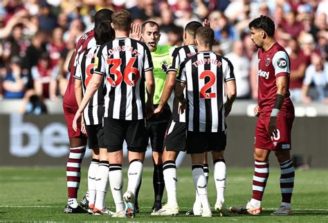 Newcastle Vs West Ham Darren Ambrose Calls Refereeing A Disgrace
