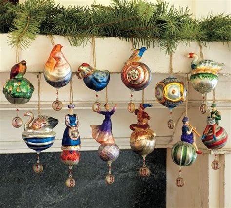 Twelve Days Of Christmas Ornaments Set Of 12 Modern Christmas