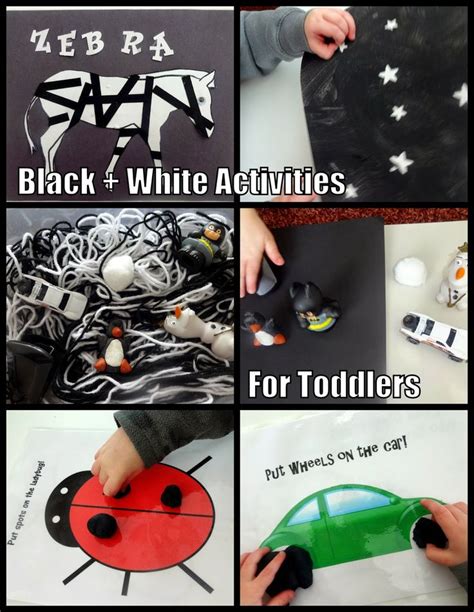 Moms Tot School Black And White Preschool Color Activities Color