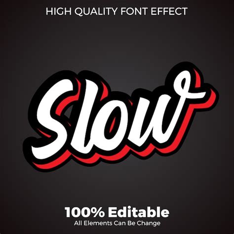 Premium Vector Simple 3d Script Text Style Font Effect