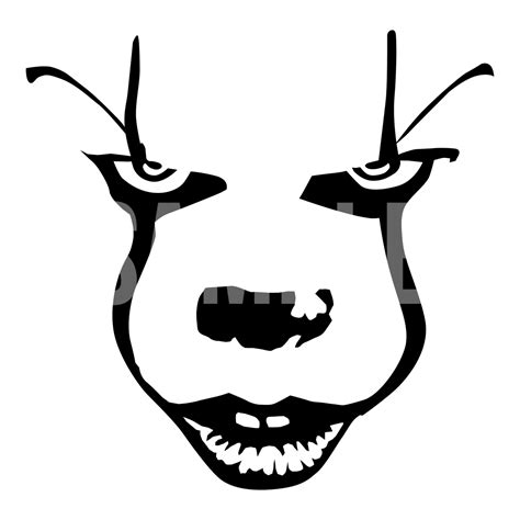 Pennywise Face SVG and PNG – Sweet Little SVG