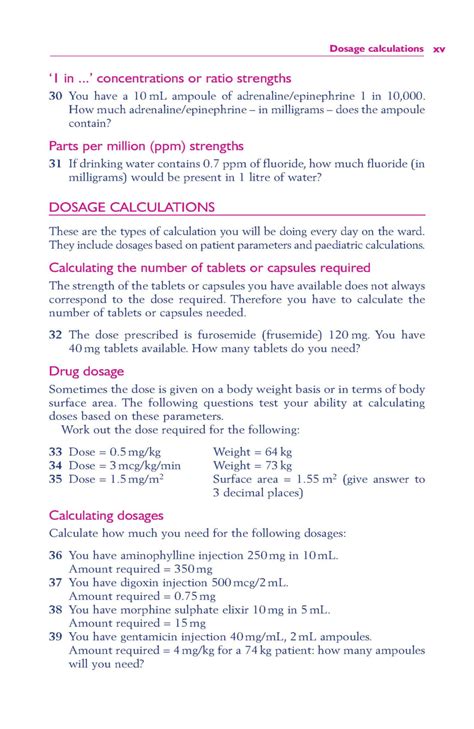 Drug Calculations For Nurses Book Pdf Nurse Info