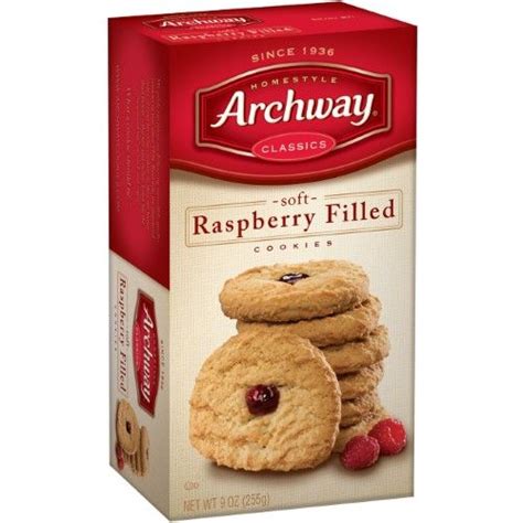 Calories % daily value* 6%. Archway Classic Raspberry Filled Cookies, 9 Oz | Soft oatmeal raisin cookies, Archway cookies ...